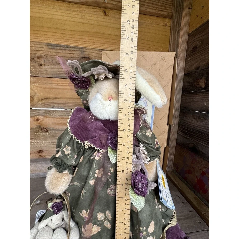 Bunnies By The Bay‎ GABLE & TINKER Bunny Rabbit Plush W/ Stand & Tag 16